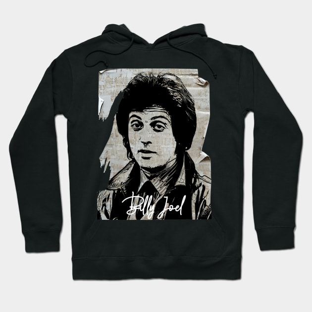 Piano Man 80s Vintage Old Poster Hoodie by Hand And Finger